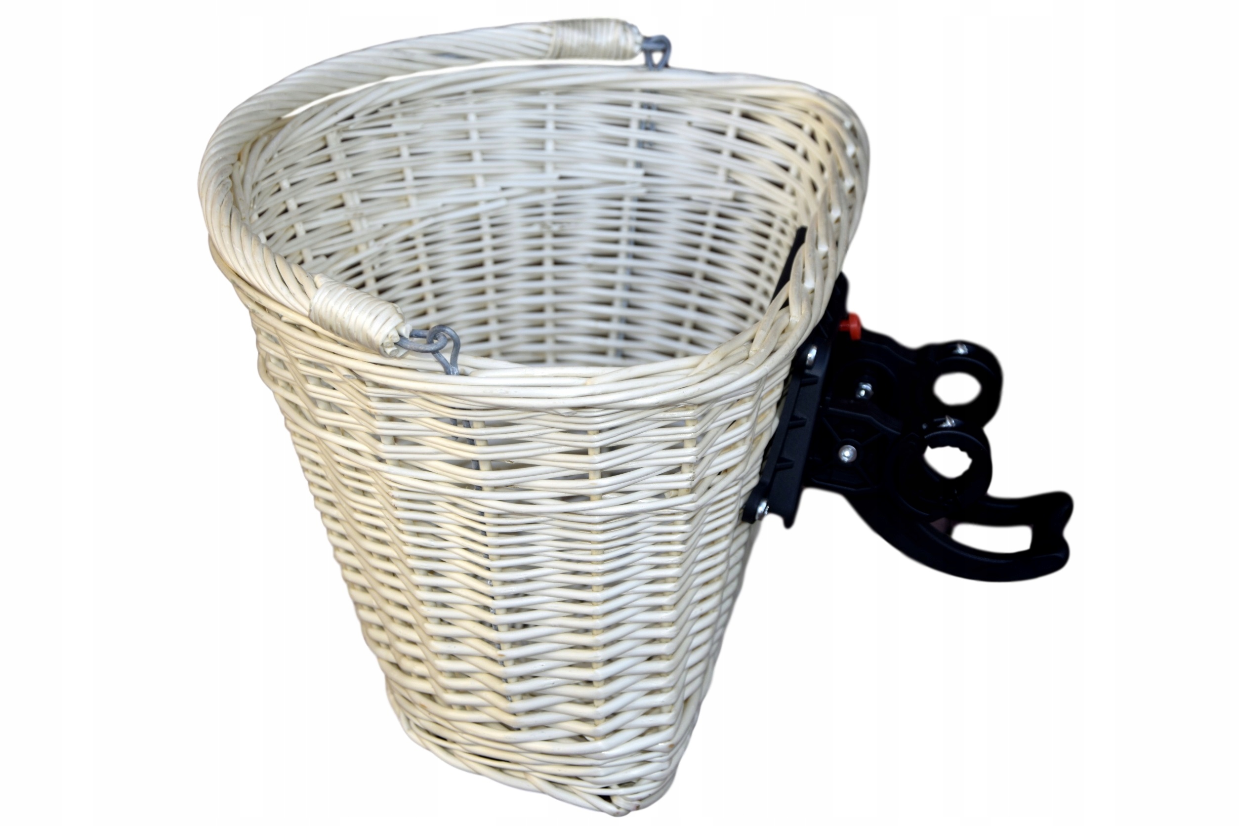 Koszyk wikliny na ROWEROWY clips rower Kosz BIAŁY Model KOSZ