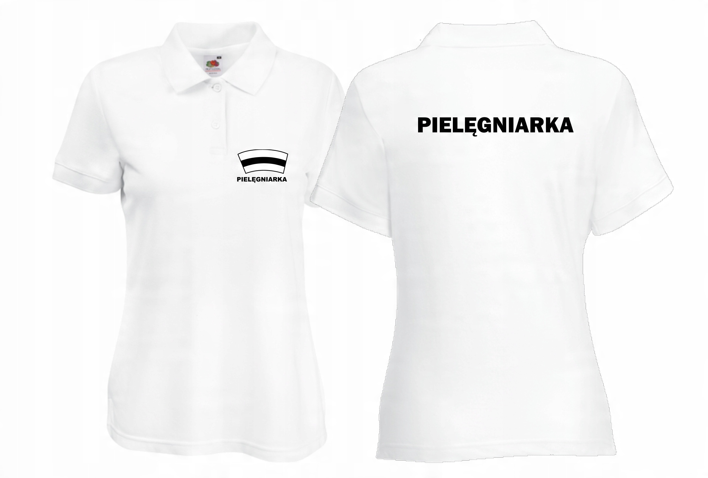 

Koszulka Polo Pielęgniarka Czepek + plecy S