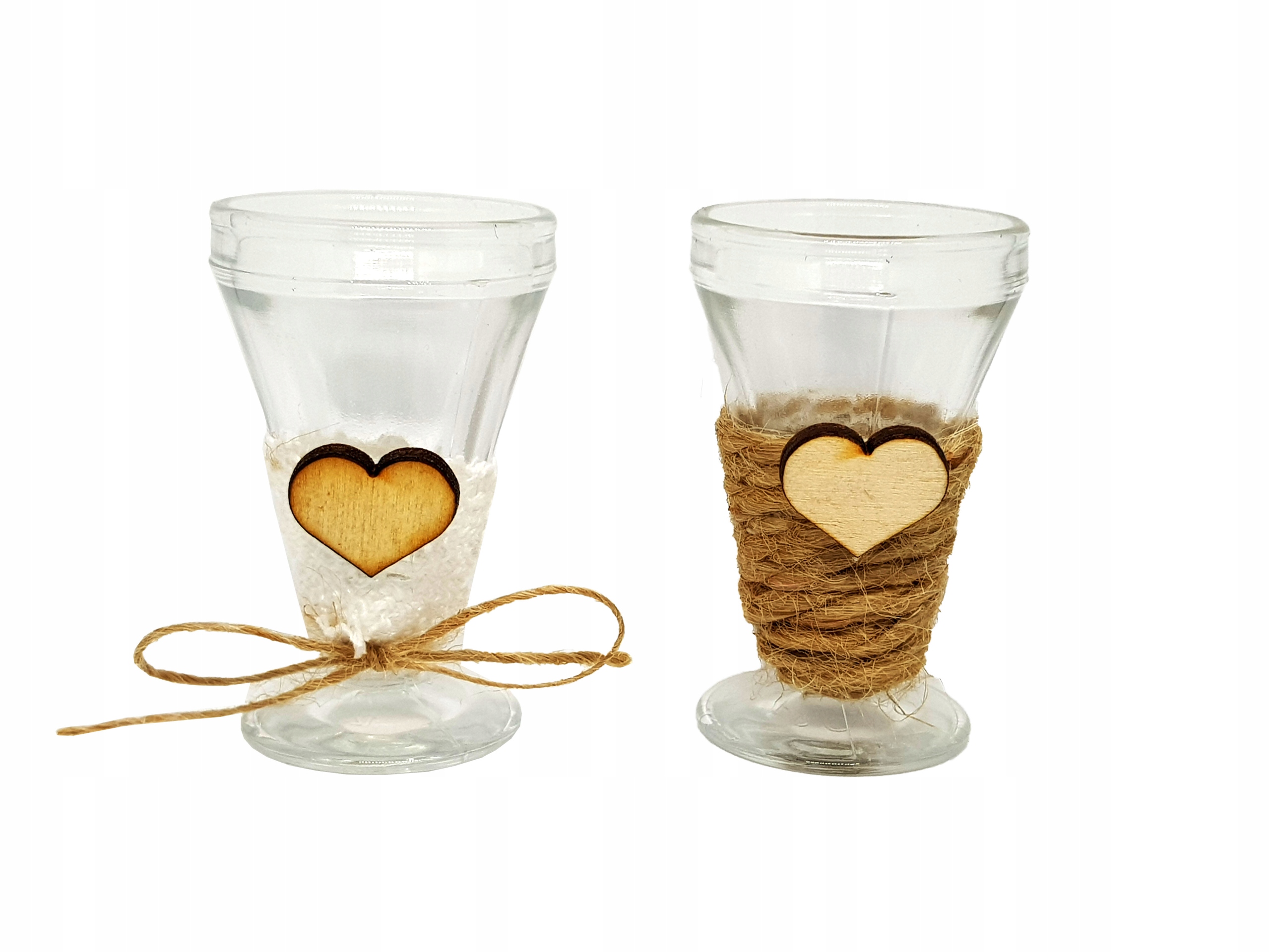 

Kieliszki oszukane, rustykalne, wesele 2 szt, 15ml