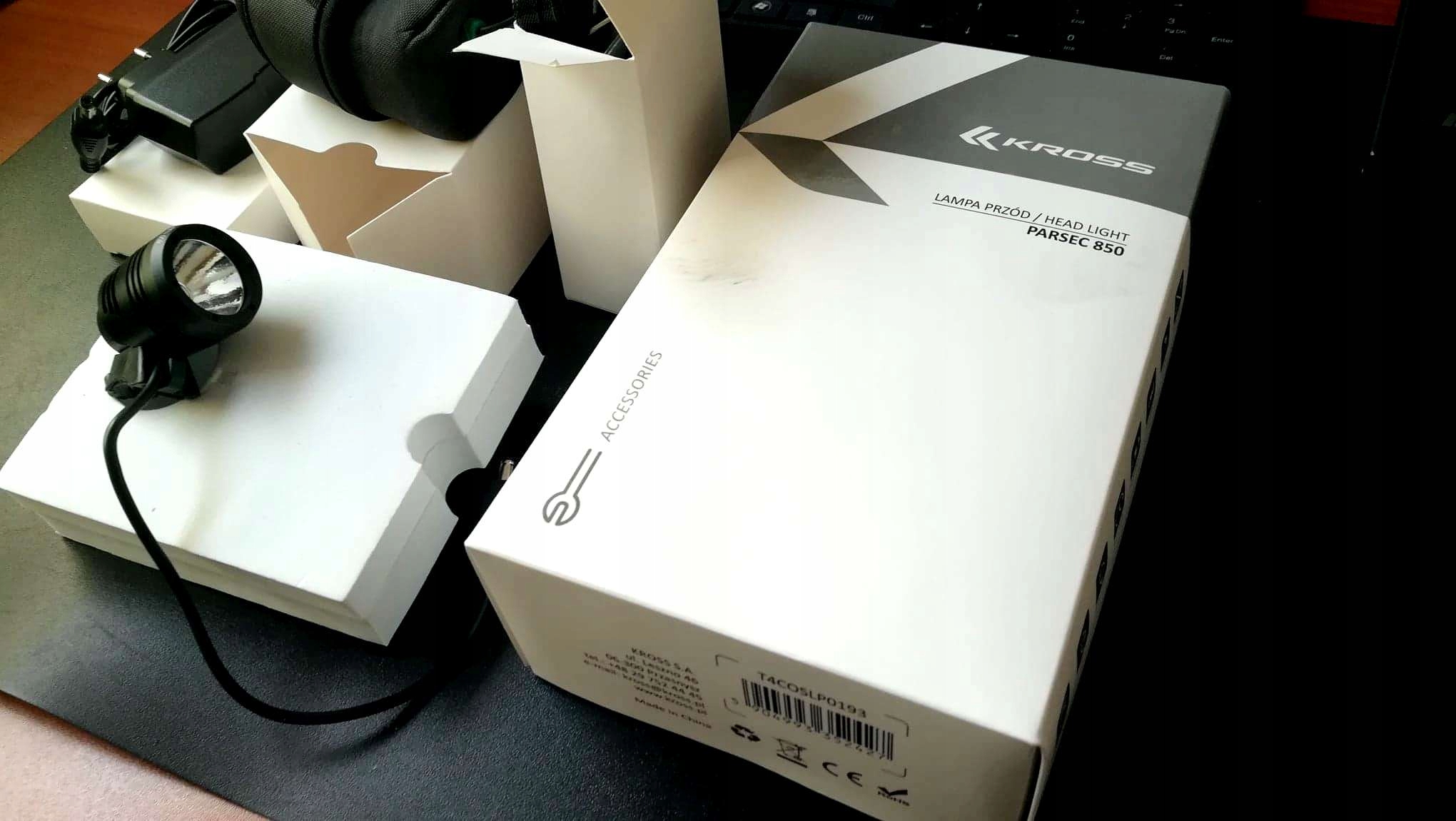 LAMPKA PRZÓD KROSS Cree XM-L2 U2 PARSEC 850 LUMEN Źródło światła dioda LED