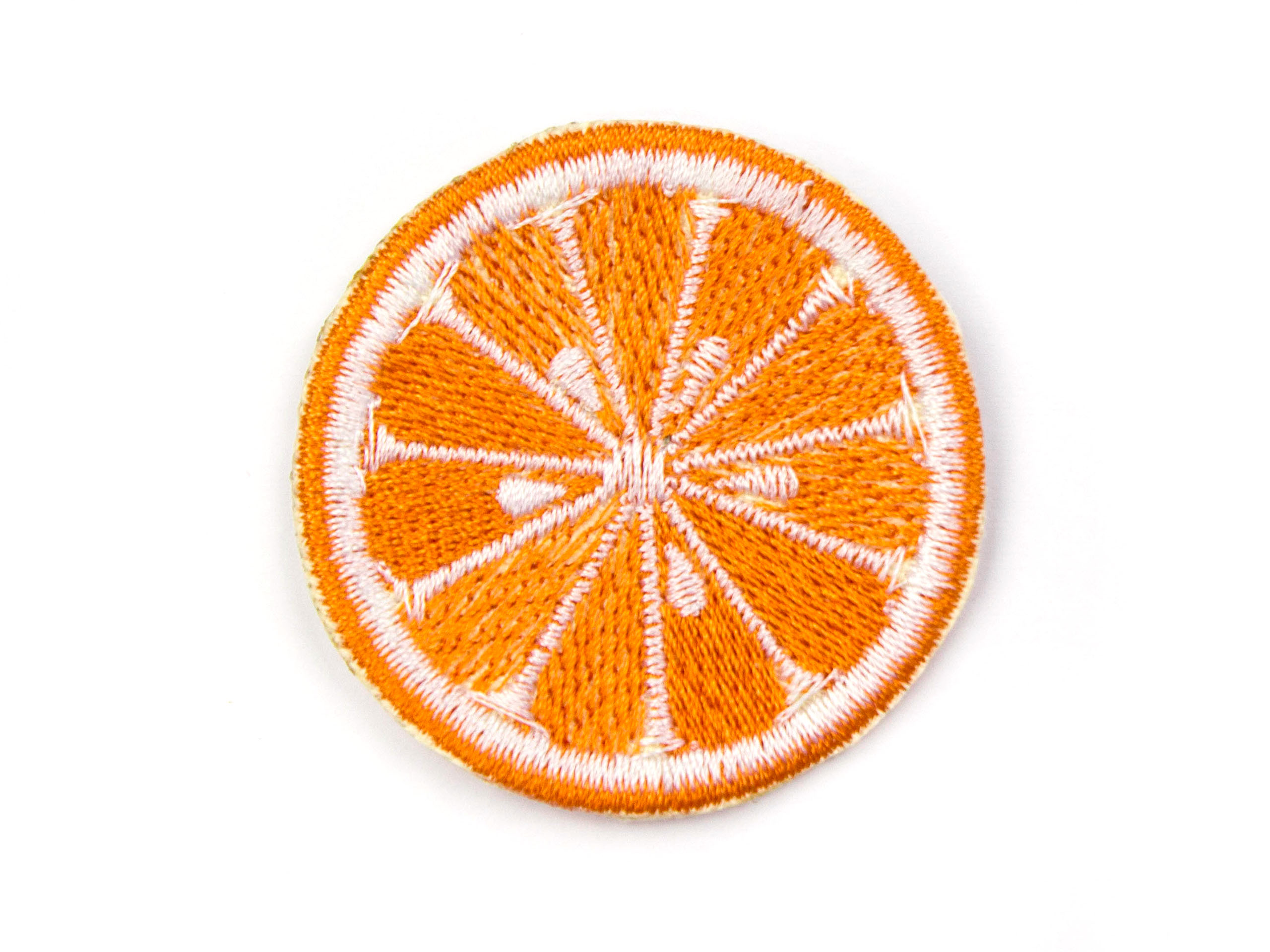 Naszywka naprasowanka termo haft pomarańcza orange