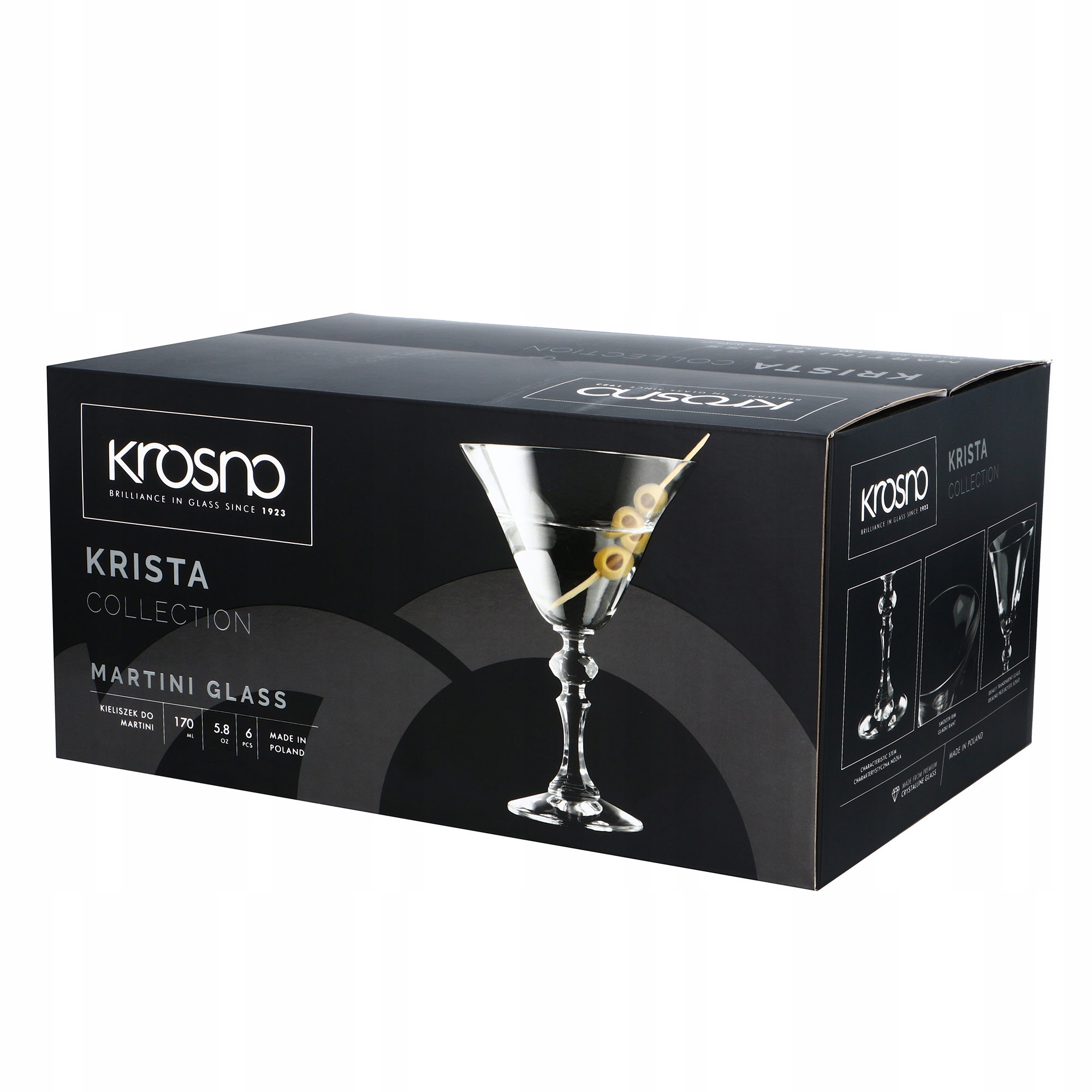 

Kieliszki do martini 170ml 6szt. Krista Krosno