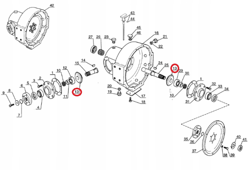 УГЛОВЫЕ ЗУБЧАТЫЕ КОЛЕСА MANITOU ORG 564032