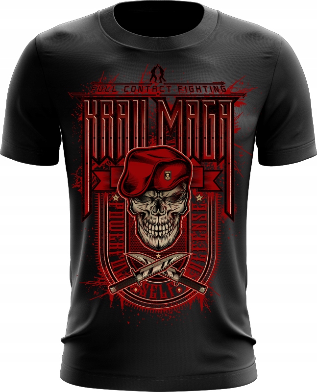 

Krav Maga skull Full Contact Fighting koszulka XL