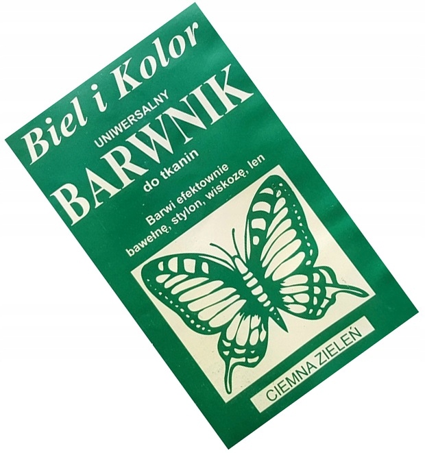 

Barwnik do Tkanin Bawełny Stylonu Ciemno Zielony