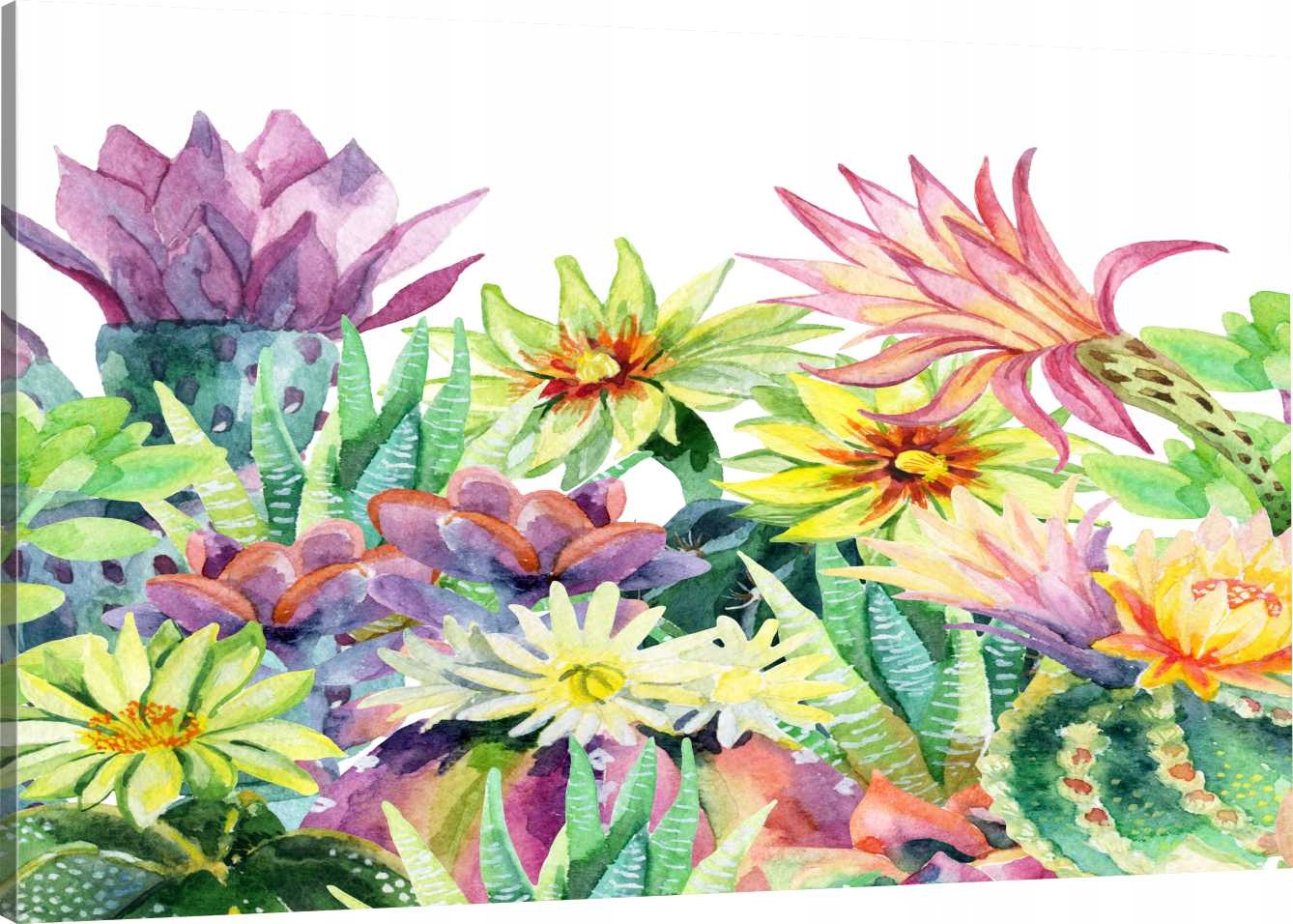 

Obraz Na Płótnie Malowane Kwiaty 110x70 800 Wzorów