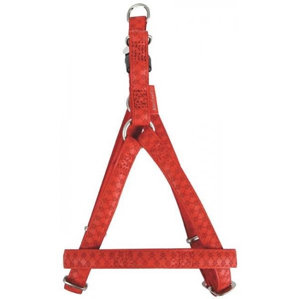 ZOLUX SZELKI DLA PSA MAC LEATHER 10 MM CZERWONE