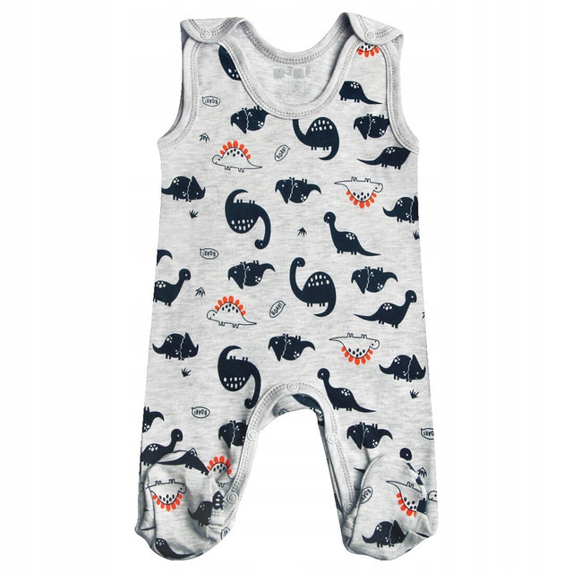 NINI Śpiochy szare w dinozaury r. 68