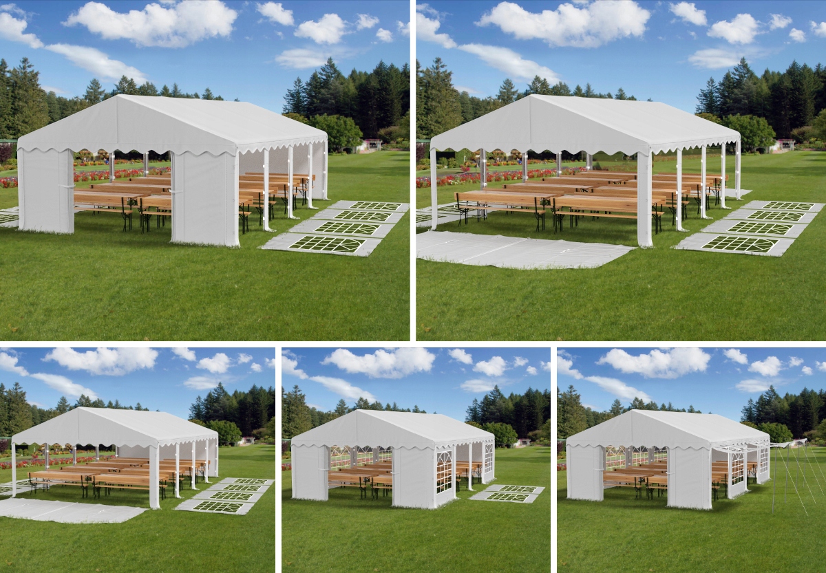 6x10m 2-3,09m Namiot ogrodowy handlowy imprezowy Szerokość 6 m