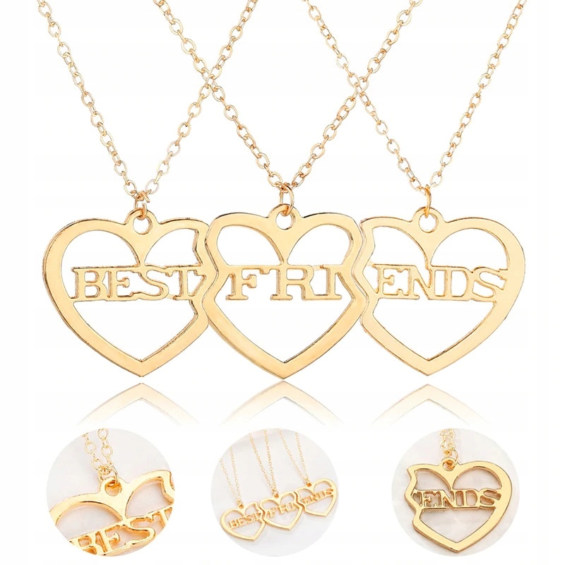 NASZYJNIK 3 PRZYJACIÓŁEK BEST FRIENDS FOREVER 1256 Marka Inna marka