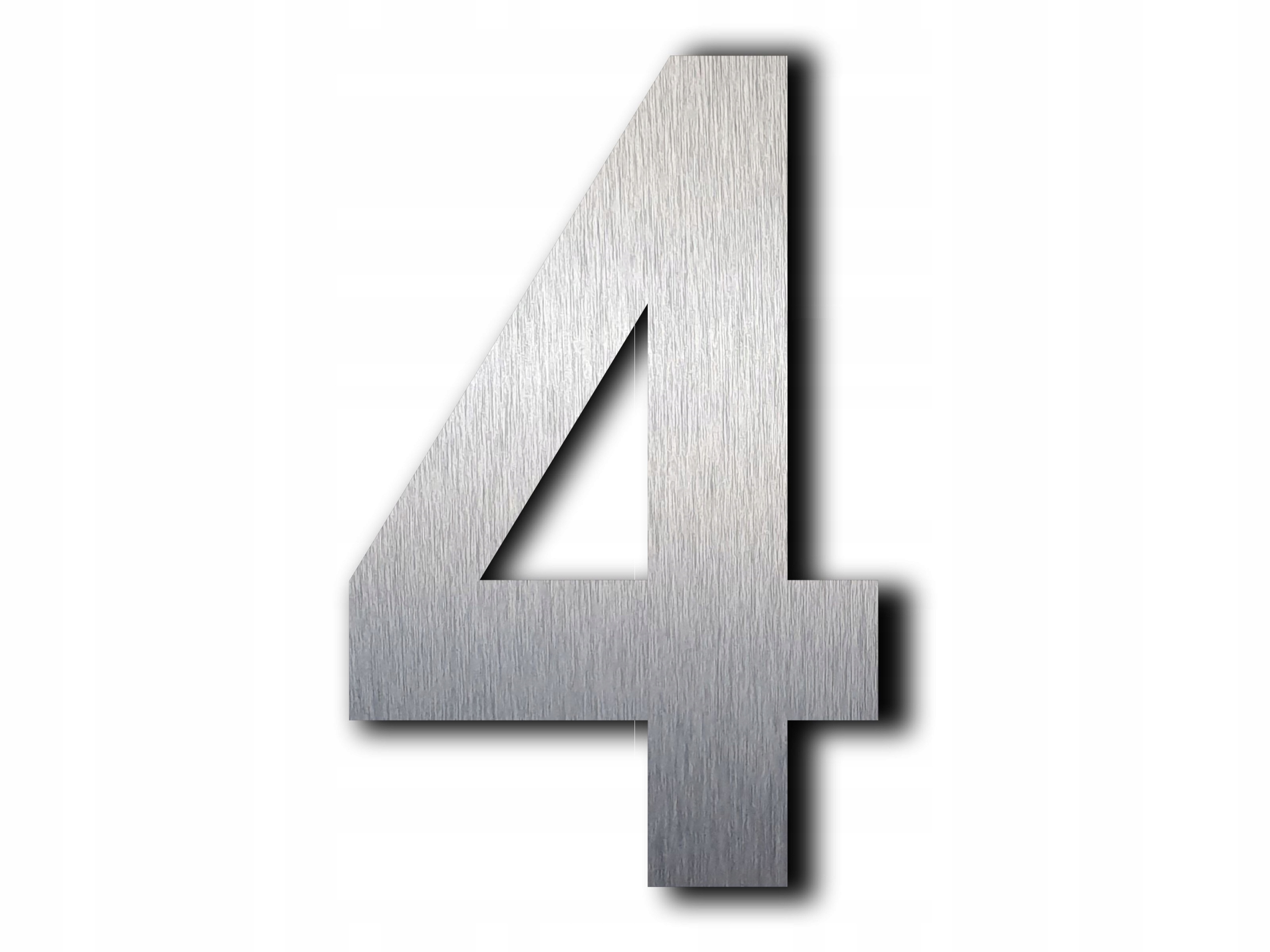 Numery na dom Numer Alu Dibond 30 cm szczotkowana Kod producenta inox30