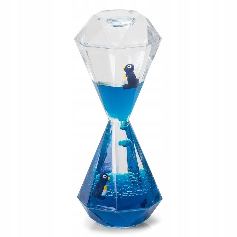 

Wodna Klepsydra z pingwinami neon niebieski Timer