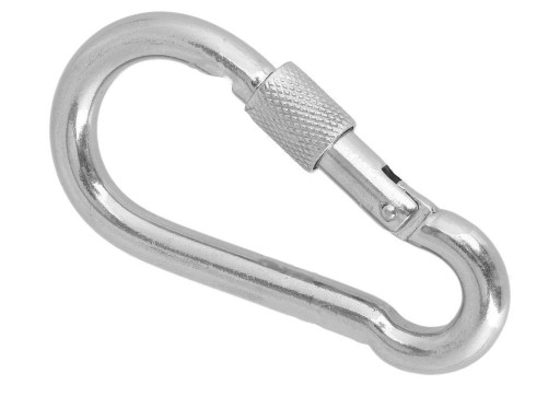 

Karabińczyk z zabezpieczeniem do lin 80mm