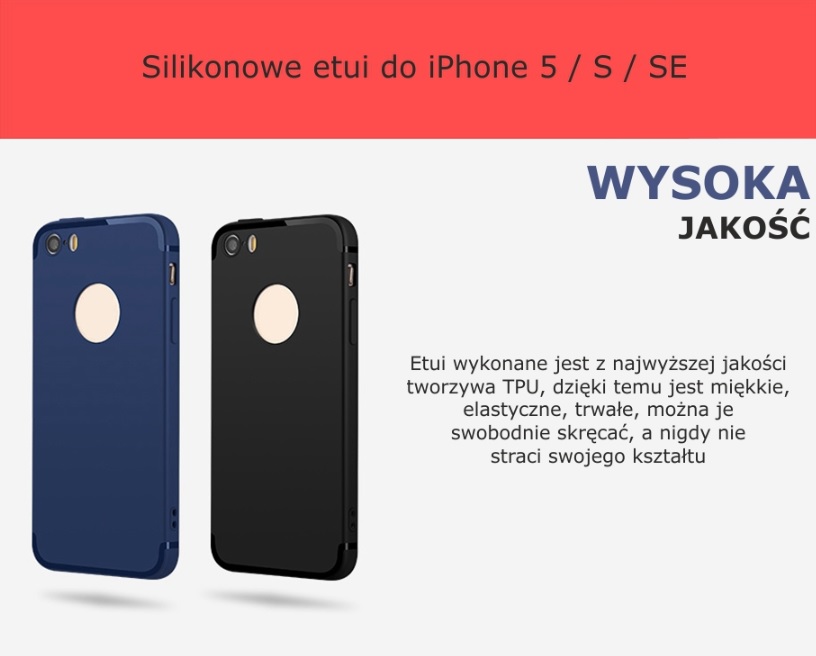 ETUI ULTRA SLIM LINE APPLE IPHONE 5 5S SE + SZKŁO Producent NTTL