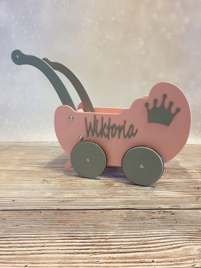 WÓZEK DREWNIANY DLA LALEK CHODZIK NOWOŚĆ Rodzaj głęboki