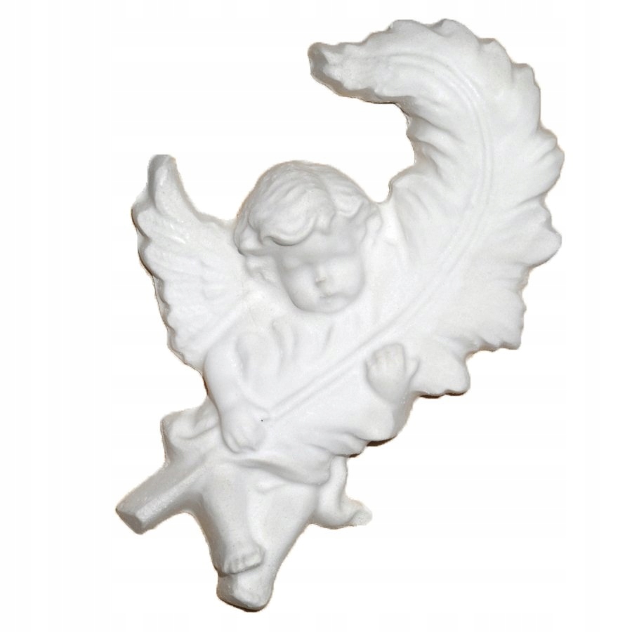 Angyalka tollal gipsz áldozó figura 1db