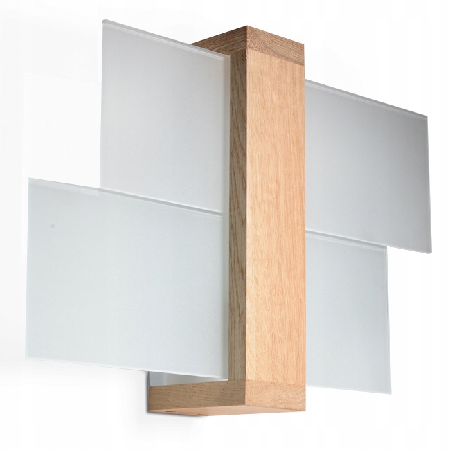 Kinkiet Feniks 1 naturalne drewno skandynawski do jadalni Sollux led