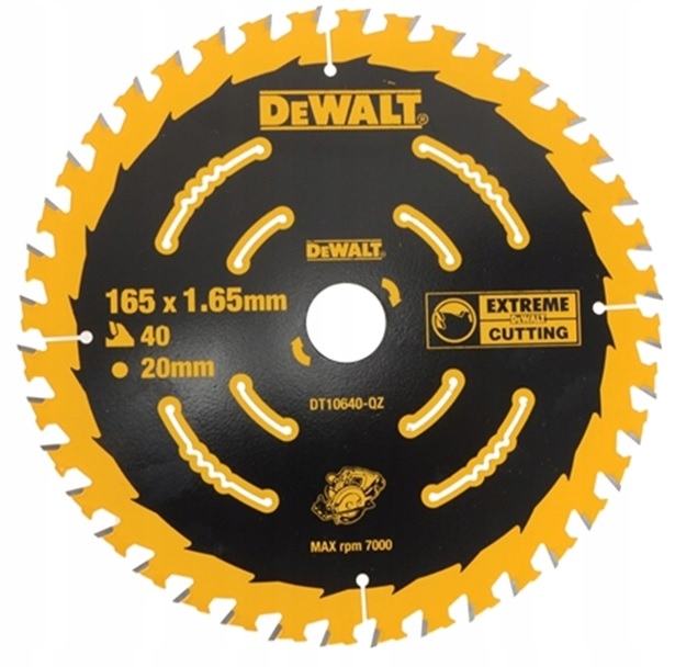 

Dewalt Tarcza Do Drewna Piła DT10640 165x20mm 40z