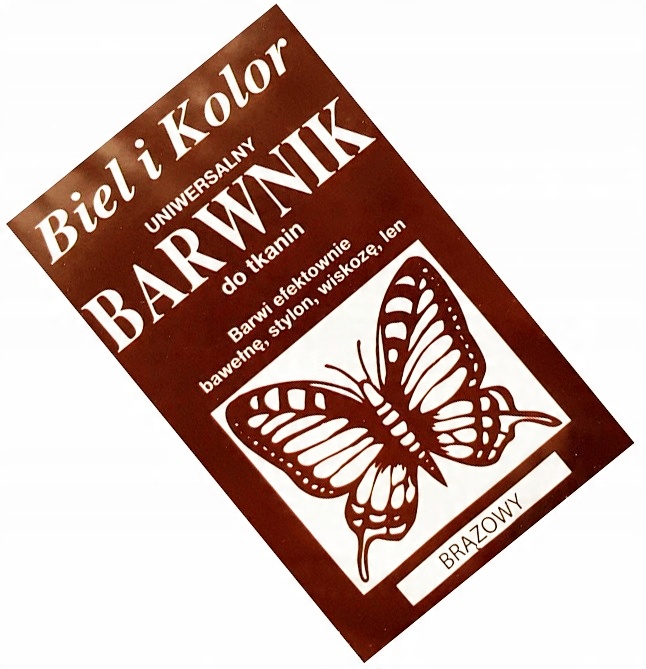 

Barwnik do Tkanin Bawełny Lnu Stylonu Brązowy