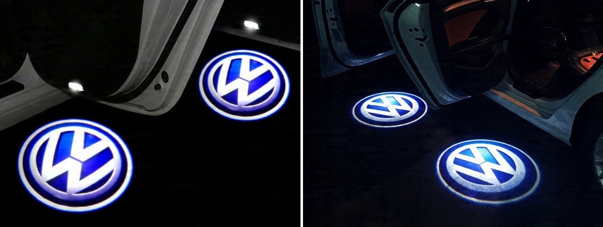 LED Auto Tür Courtesy Laser Logo Projektor Lichter Für Volkswagen VW Caddy  Touran Golf 4 MK4 Käfer Bora3