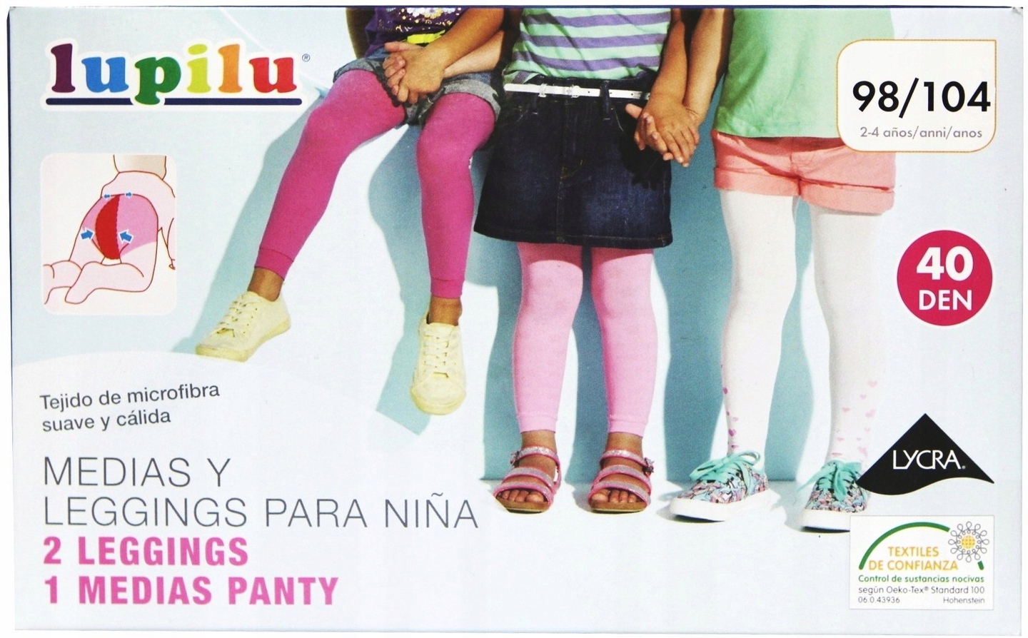 

Legginsy 2 Szt + Rajstopki Lupilu 98/104 3-PAK