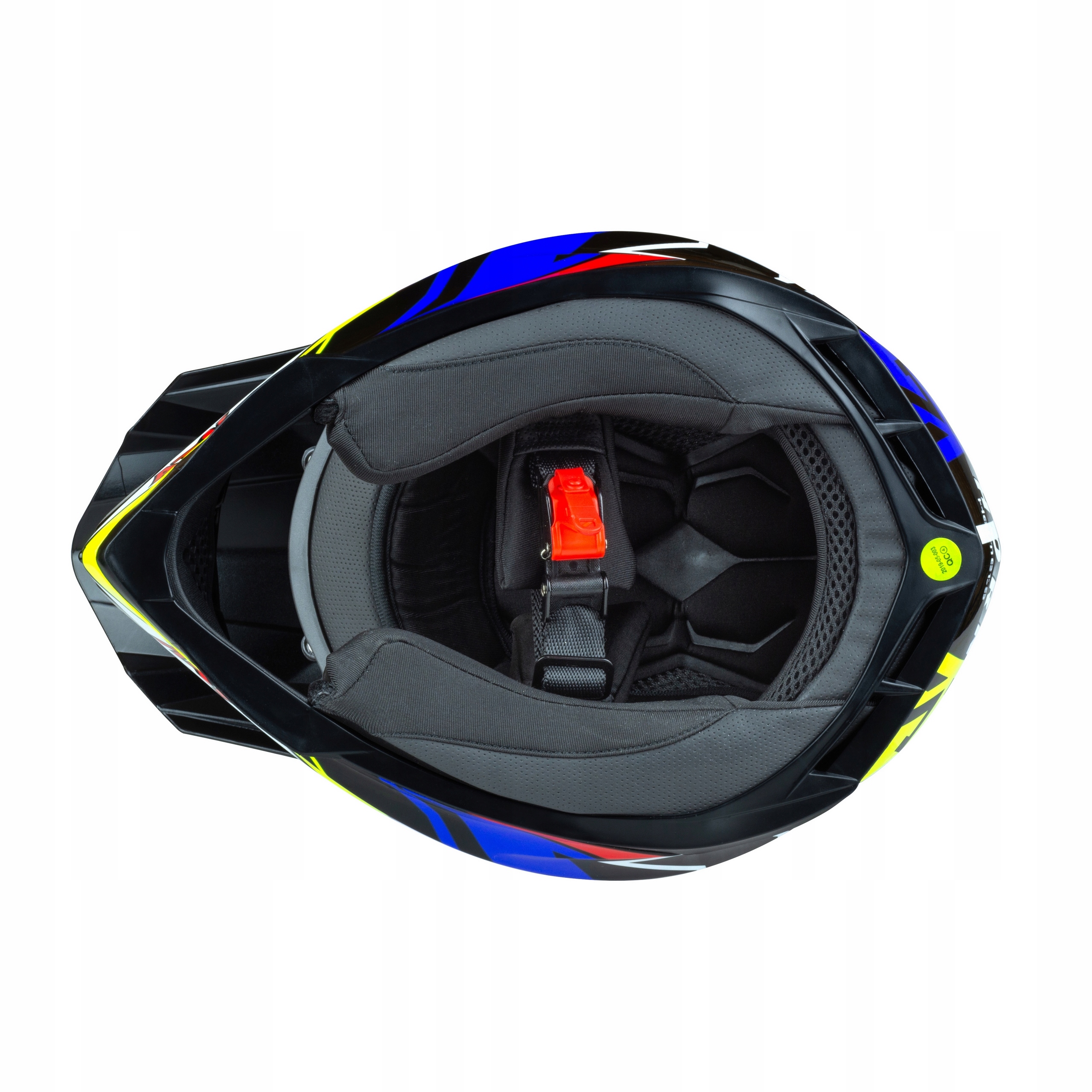 BEZPIECZNY KASK Z ATESTEM NA CROSS ATV KOMINIARKA Rodzaj lakieru błyszczący