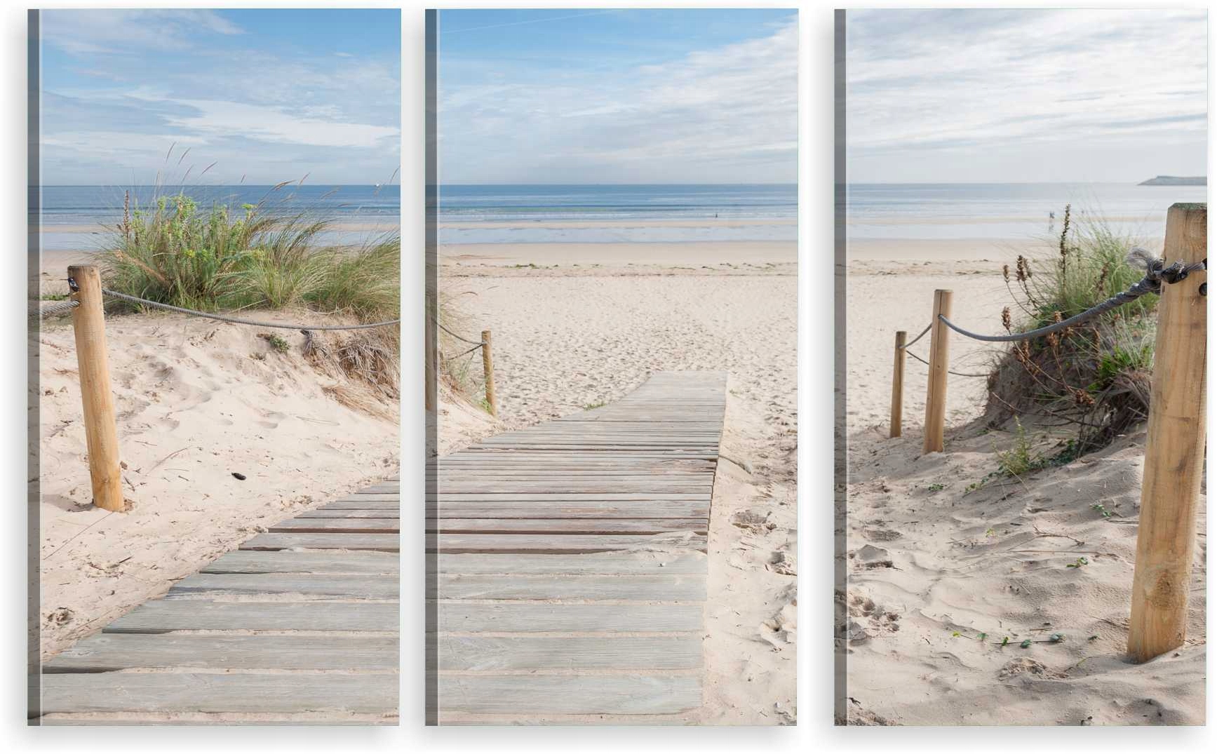 

Tryptyk Obraz Na Ścianę Do Salonu Plaża Morze