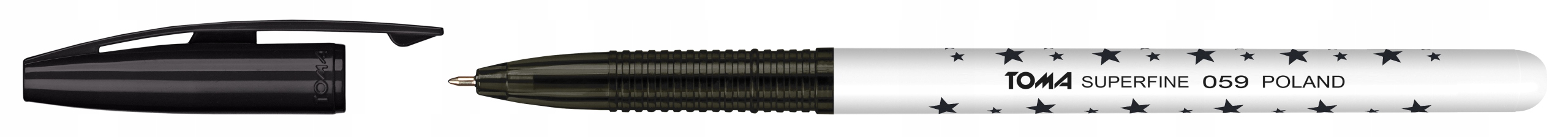 

Długopis Toma Gwiazdki 059 59 Jednorazowy Czarny