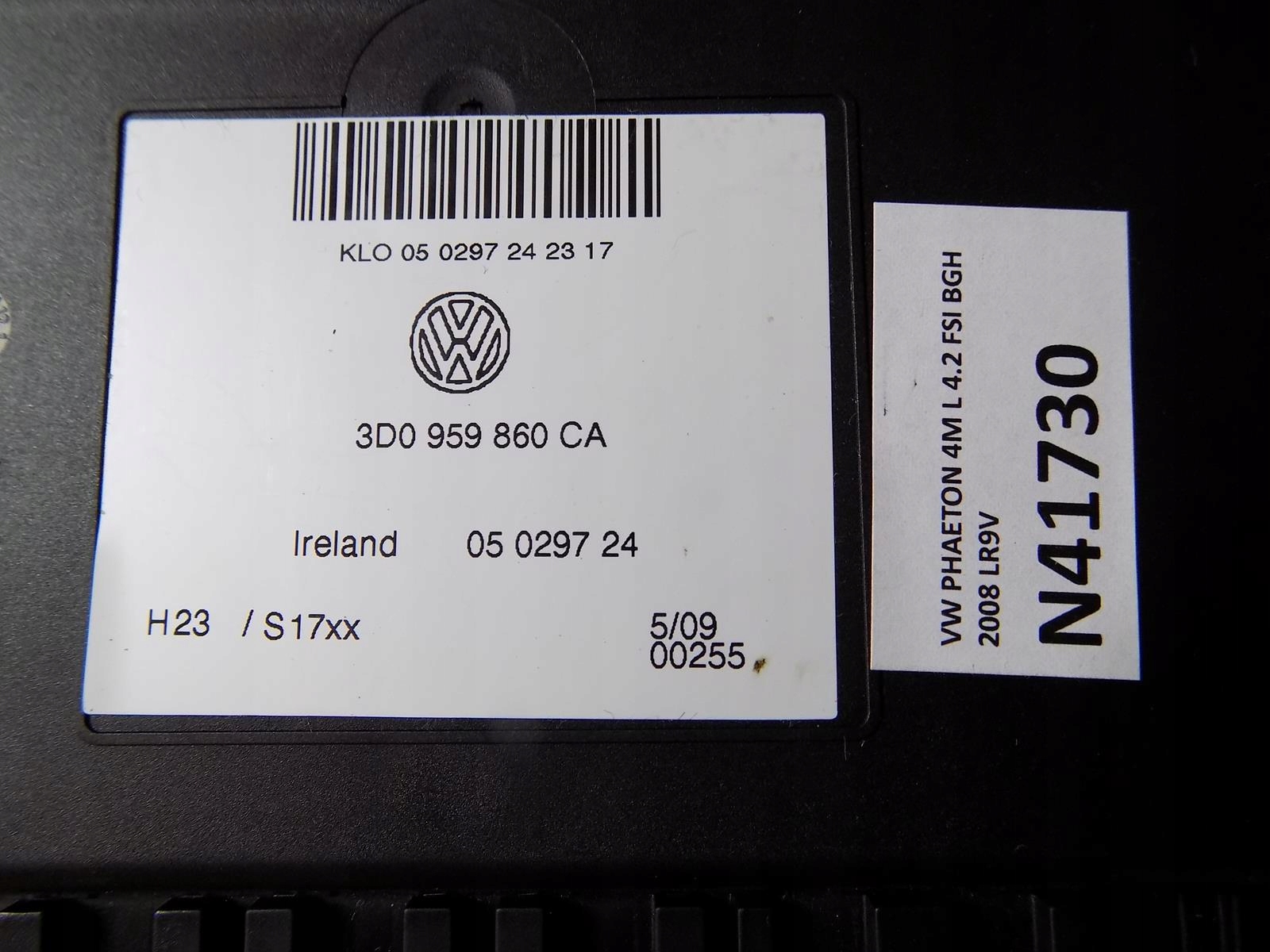 МОДУЛЬ КОМФОРТА VW PHAETON 4.2 FSI 3D0959860CA