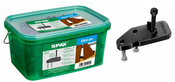 Spax Stick Pro System niewidocznego montażu desek tarasowych op 120 szt