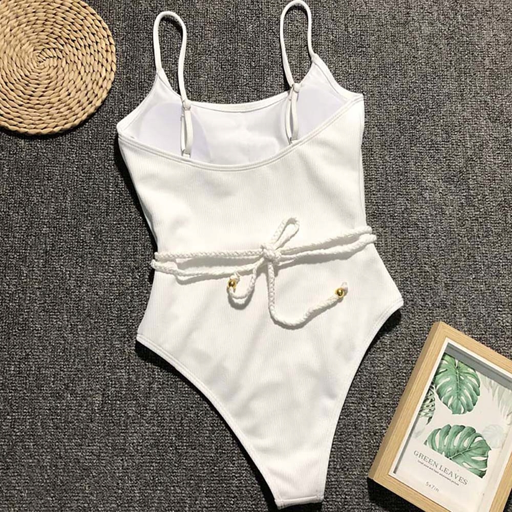 JEDNOCZĘŚCIOWY STRÓJ KĄPIELOWY KLASYCZNY KOSTIUM NA BASEN PASEK KOLORY M Zapięcie brak