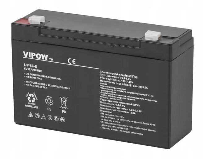 Akumulator Żelowy 6V 12Ah [N238