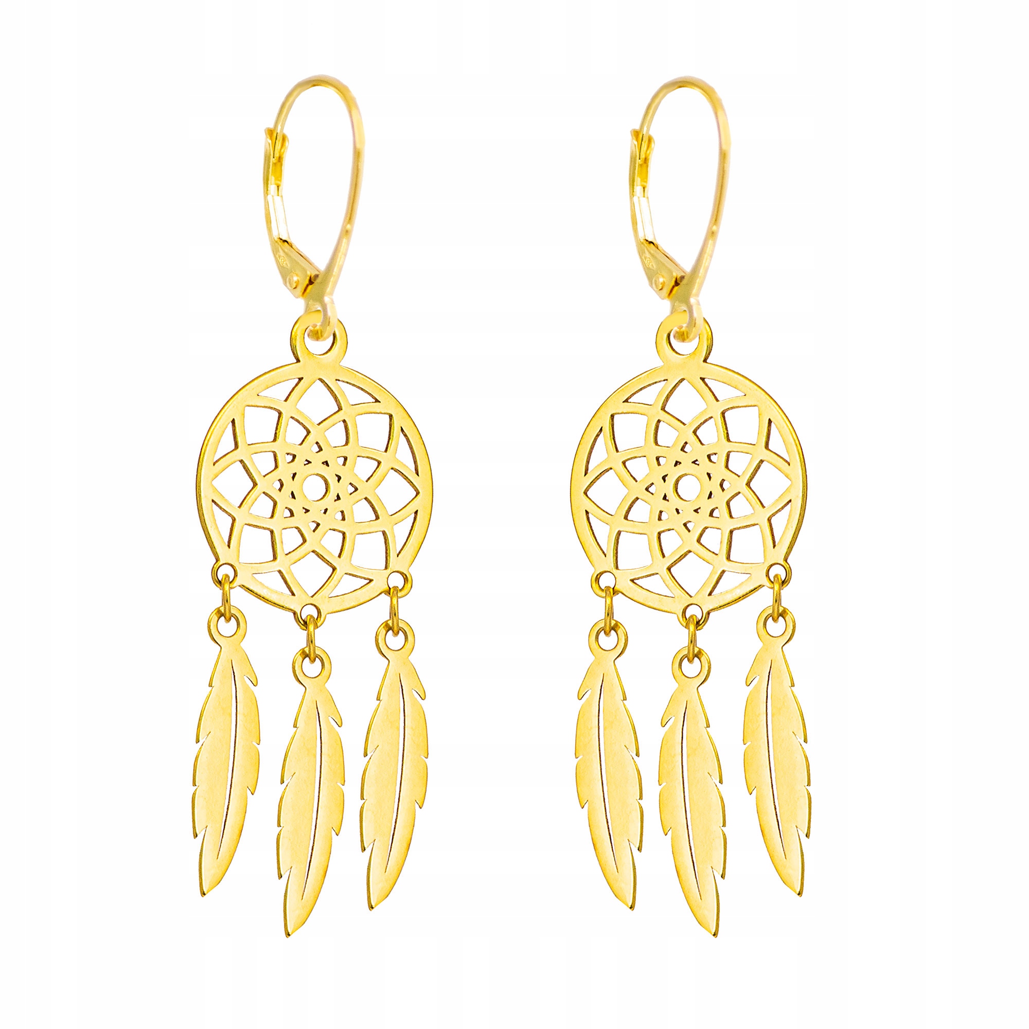 

Kolczyki Złote Łapacze Snów PR.585 -pudeł.gratis!!