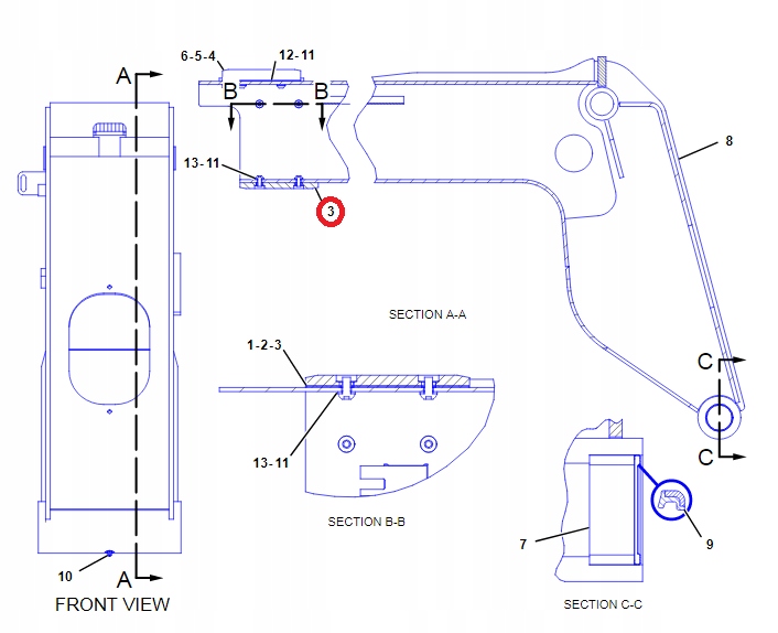 CAT TH360 TH330B 2183076 OEM ВЫДВИЖНОЙ РЫЧАГ СКОЛЬЖЕНИЯ