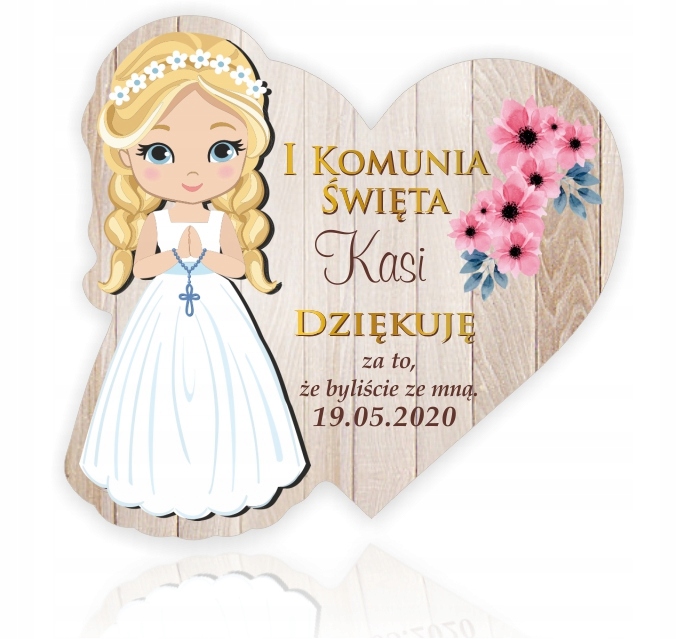 

Magnes Podziękowania na Komunię Komunia Komunijne