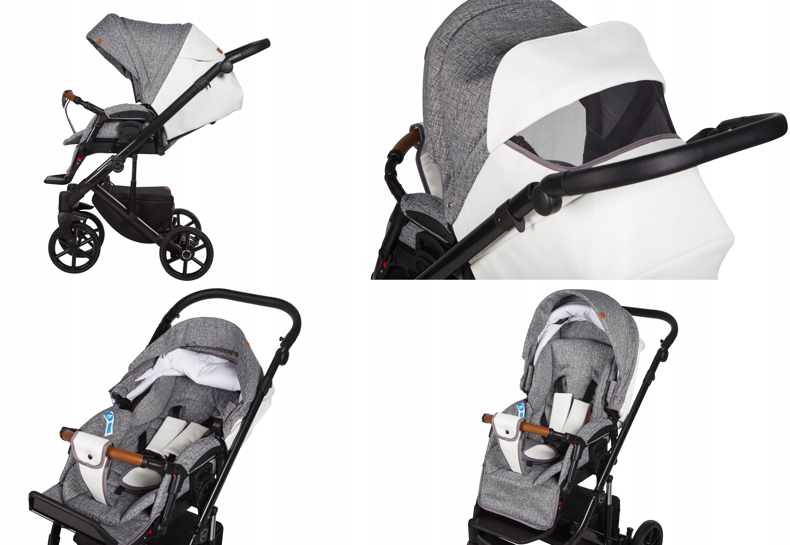 WÓZEK BABY MERC MOSCA-LIMITED EDITION 3W1 Stelaż Aluminiowy