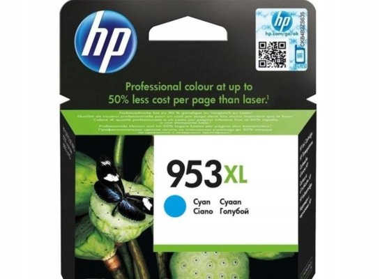 Inkoust Hp 953XL cyan Originál (F6U16AE) modrý