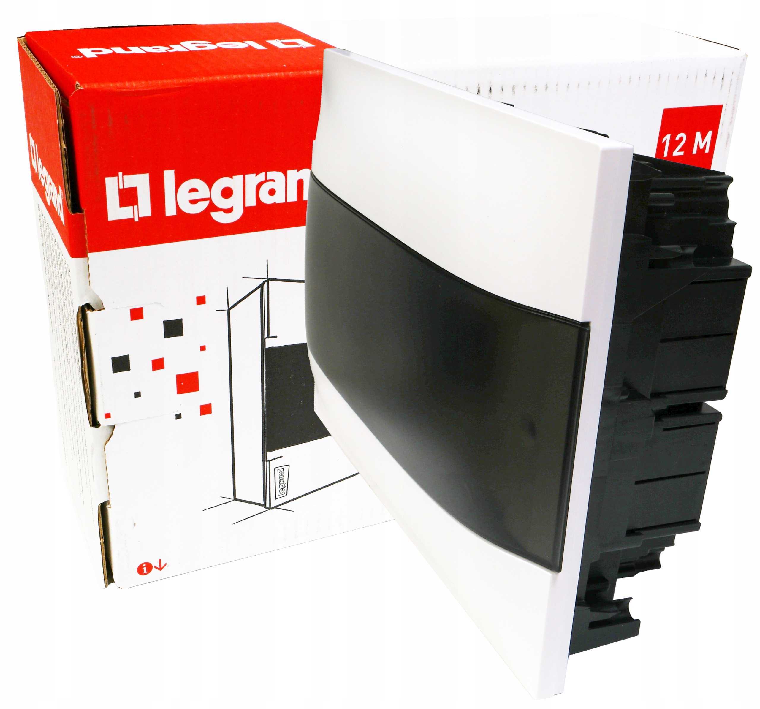 Podomítkový rozvaděč 1x12 S-12 N+pe trans 135371