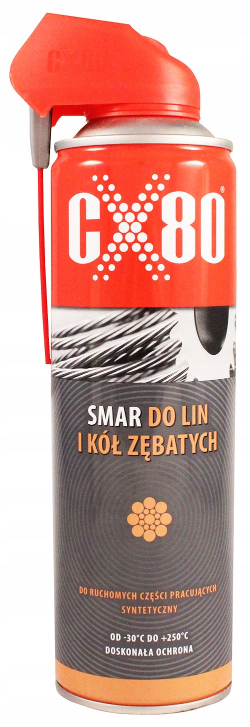 

CX80 Smar Do Lin I Kół Zębatych 500ML Duo Spray