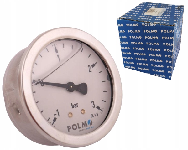 MW63KG14T0P - Глицериновый мановакуометр M63-1-3 bar G1 / 4 POLMO