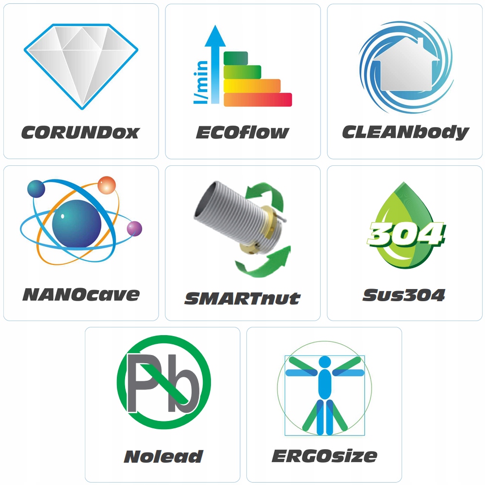 BATERIA UMYWALKOWA STAL NIERDZEWNA FALA STEELY 3 Linia STEELY 3