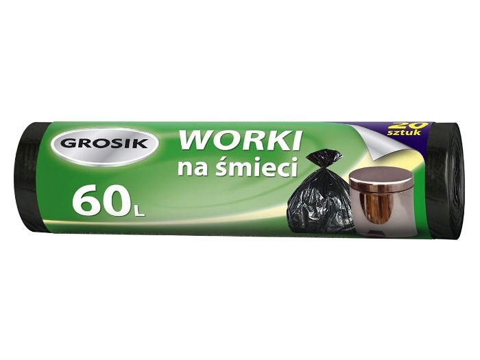 

Grosik Worki Na Śmieci 60L 20 Sztuk Wytrzymałe