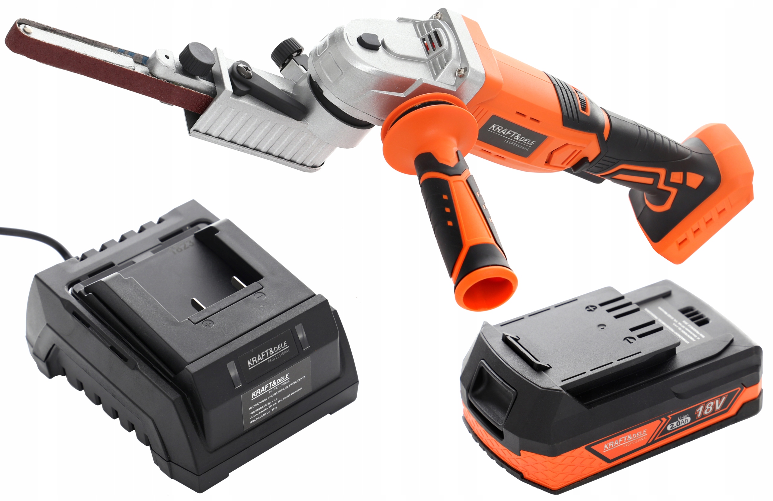 SZLIFIERKA TAŚMOWA PROSERIES AKU 18V + ZESTAW