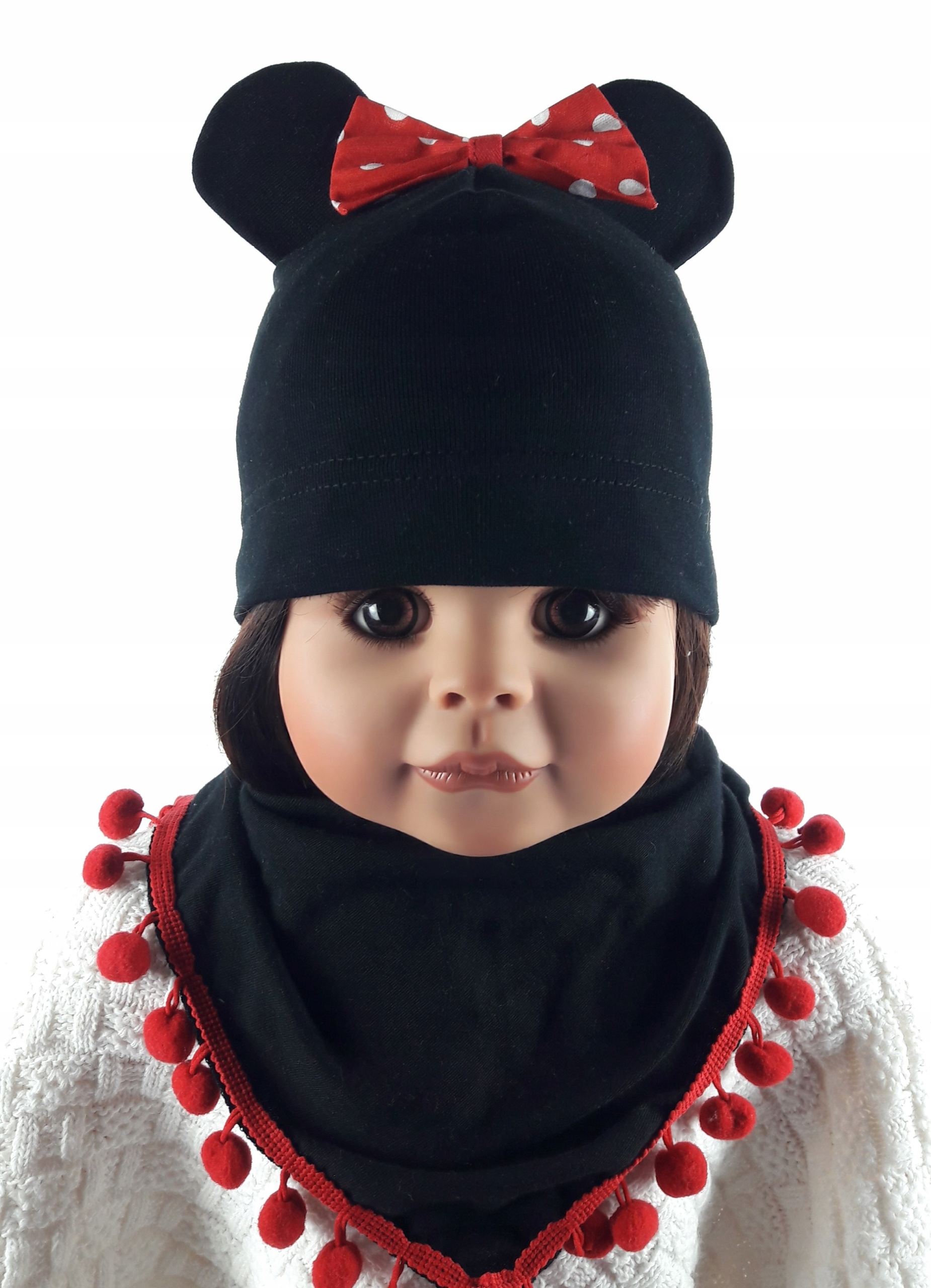 POLSKI KPL CZAPKA MYSZKA MIKI CHUSTKA 0-10LAT 9KOL Marka Kamiś