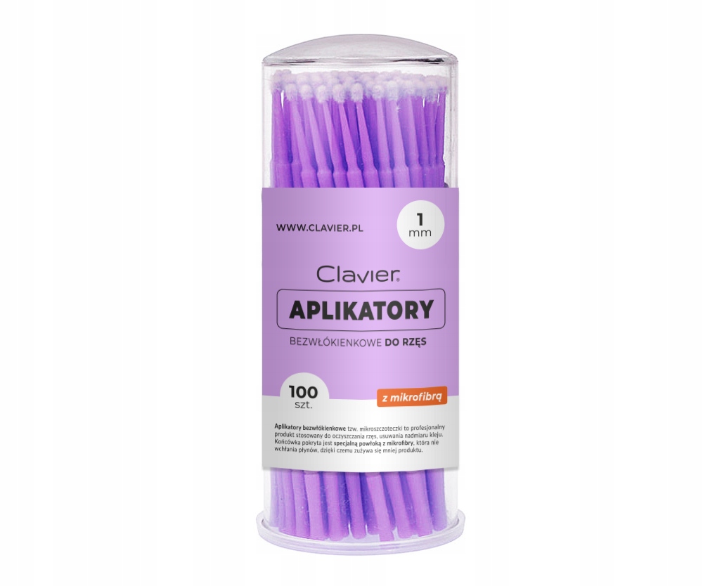 

Aplikatory Bezwłókienkowe Do Rzęs 100 Szt. 1MM