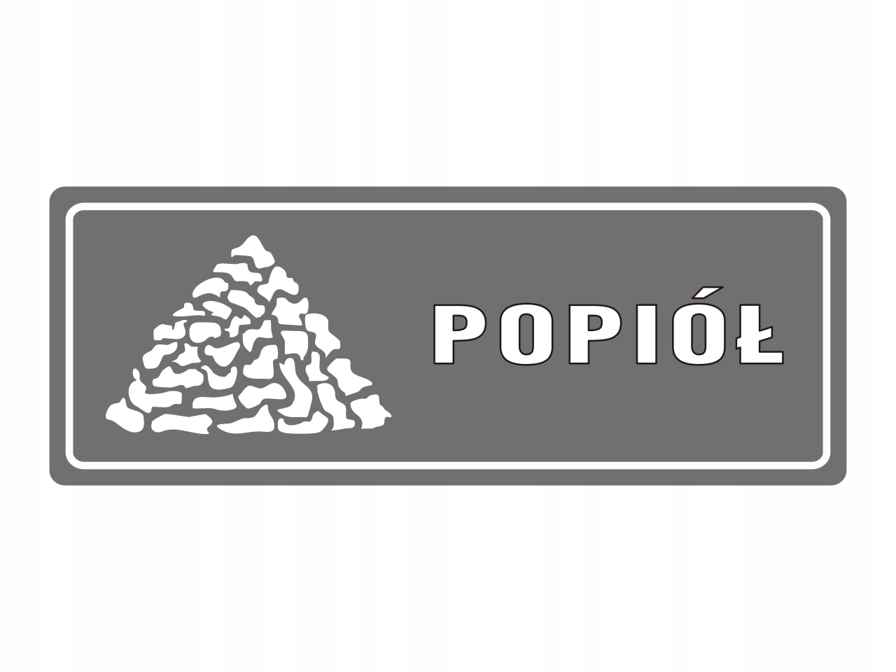 

Naklejka na Kosz 16 cm na Popiół Segregacja Śmieci