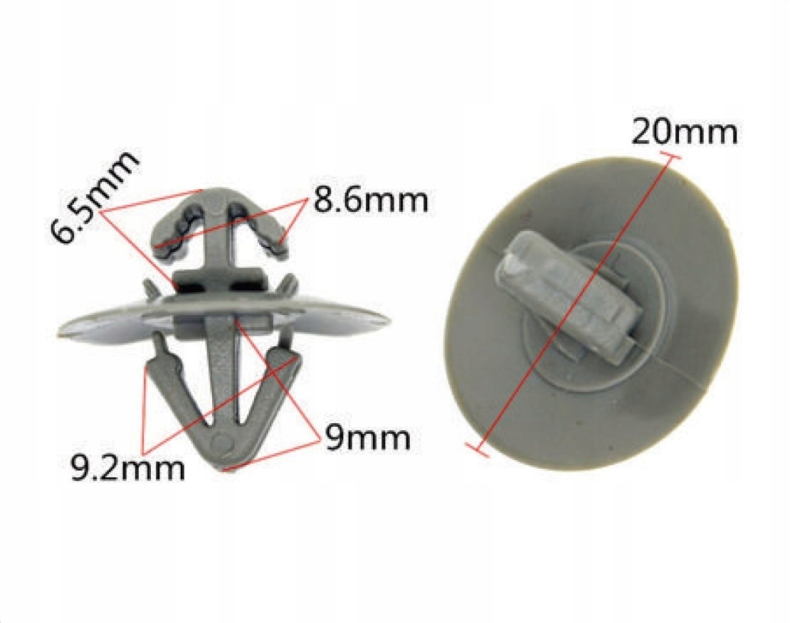 Spinki spinka listwy bocznej Renault Opel Vivaro