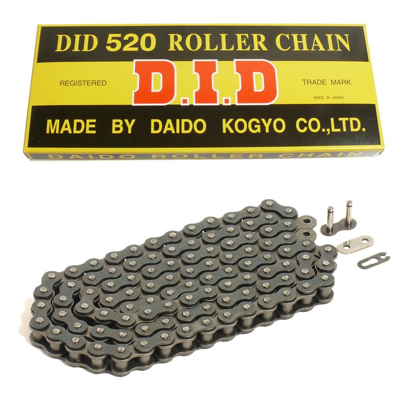 Łańcuch Napędowy Moto. DID 520 Bez O-ring (3020DAN) (rozkuty+ogniwo)