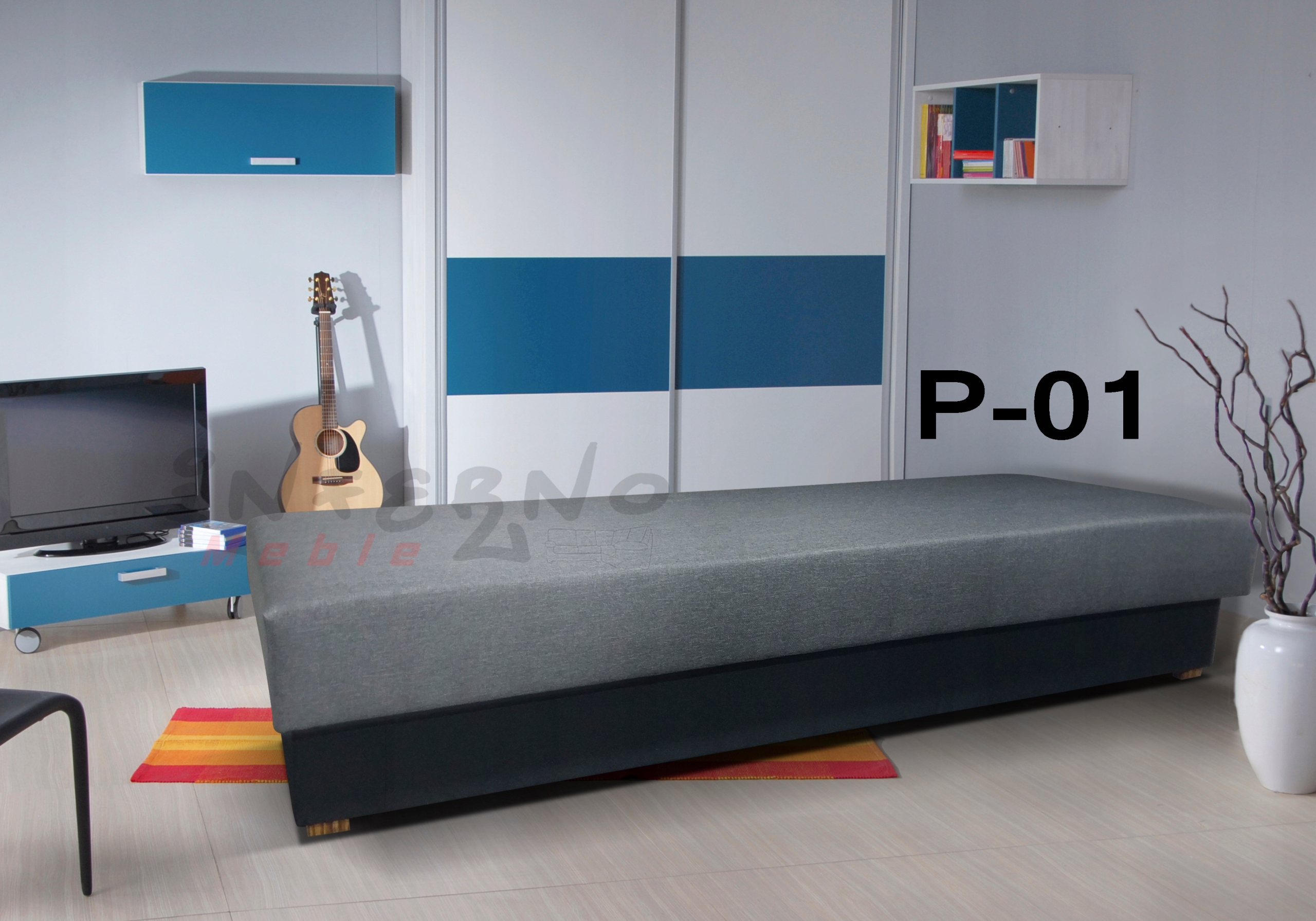 Łóżko pojedyncze, tapczan, łóżko młodzieżowe Kod producenta P200x90