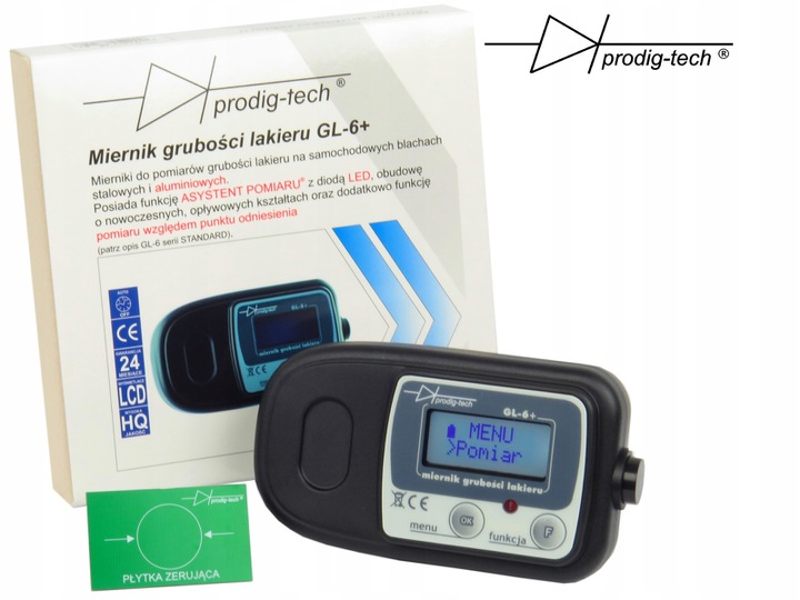 Miernik tester czujnik grubości lakieru GL-6+